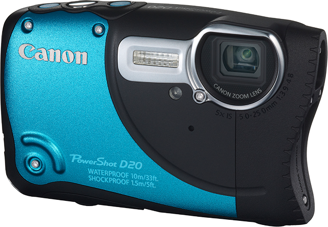 the canon powershot d20 compact camera can shoot macro photography